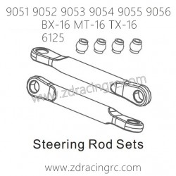 ZD RACING 9051 9052 9053 9054 9055 9056 Parts 6125 Steering Rod Sets