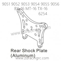 ZD RACING 9051 9052 9053 9054 9055 9056 Parts 6254 Rear Shock Plate Aluminum