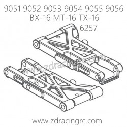 ZD RACING 9053 9054 9055 9056 Parts 6257 Front Suspension Arm Set