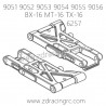 ZD RACING 9053 9054 9055 9056 Parts 6257 Front Suspension Arm Set