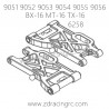 ZD RACING 9051 9052 9053 9054 9055 9056 Parts 6258 Rear Suspension Arm Set