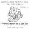 ZD RACING 9051 9052 9053 9054 9055 Parts 6261 Front Differential Gear Set