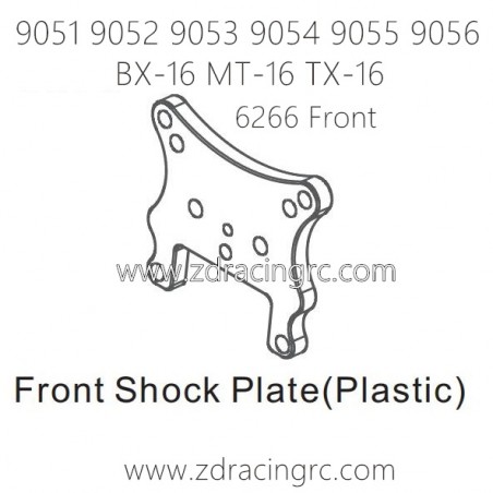 ZD RACING 9051 9052 9053 9054 9055 Parts 6266 Front Shock Plate Plastic