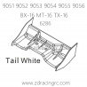 ZD RACING 9051 9052 9053 9054 9055 Parts 6286 Tail White