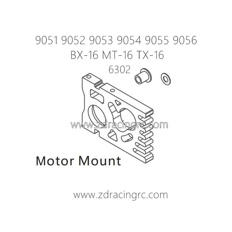 ZD RACING 9051 9052 9053 9054 9055 Parts 6302 Motor Mount