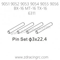 ZD RACING 9051 9052 9053 9054 9055 Parts 6311 Pin Set 3x22.4