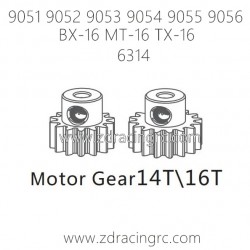 ZD RACING 9051 9052 9053 9054 9055 Parts 6314 Gear 14T 16T