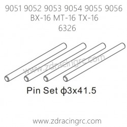 ZD RACING 9051 9052 9055 Parts 6326 Pin Set 3X41.5