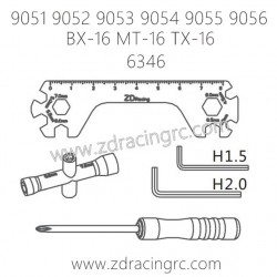 ZD RACING 9051 9052 9053 Parts 6346 Simple Tool kit