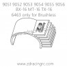 ZD RACING 9051 9052 9053 Parts 6463 Brushless Motor Heat Sink