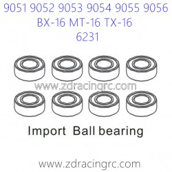 ZD RACING 9051 9052 9053 Parts 6231 Import Ball Bearing