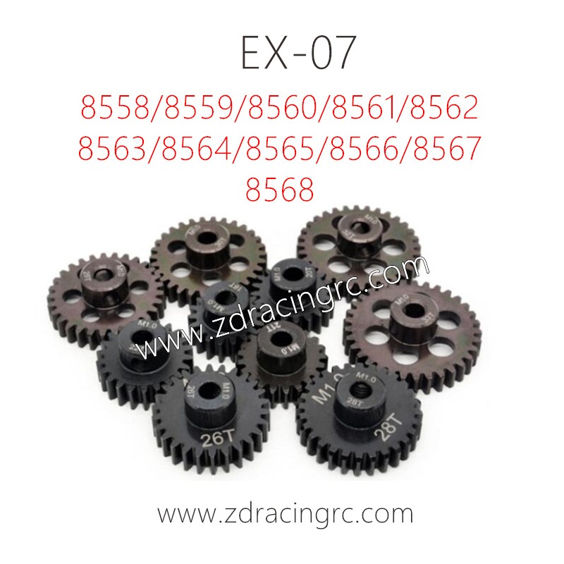 ZD RACING EX07 Parts Motor Gear