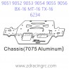 ZD RACING 9051 9052 9053 Parts 6234 Upgrade Chassis 7075 Aluminum