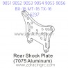 ZD RACING 9051 9052 9053 Parts 6237 Rear Shock Plate 7075 Aluminum