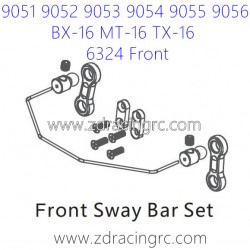 ZD RACING 9051 9052 9053 Parts 6324 Upgrade Front Sway Bar Set