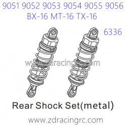 ZD RACING 9051 9052 9053 Parts 6336 Rear Shock Set Metal