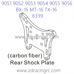 ZD RACING 9051 9052 9053 Parts 6339 Upgrade Rear Shock Pate Carbon Fiber