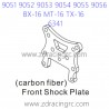 ZD RACING 9051 9052 9053 Parts 6341 Front Shock Plate Carbon Fiber