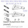 ZD RACING 9051 9052 9053 Parts 6390 Upgrade Upper Suspension Set Metal