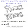 ZD RACING 9051 9052 9053 Parts 6391 Upgrade Front Suspension Arm Set Metal
