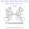 ZD RACING 9051 9052 9053 Upgrade Parts 6393 C-mounts Metal