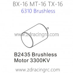 ZD RACING Raptors BX-16 MT-16 TX-16 9051 Parts 6310 B2435 Brushless Motor 3300KV