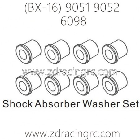 ZD RACING Raptors BX-16 9051 9052 Parts 6098 Shock Absorber Washer Set