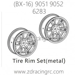 ZD RACING Raptors BX-16 9051 9052 Parts 6283 Upgrade Tire Rim set Metal
