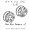 ZD RACING Raptors BX-16 9051 9052 Parts 6283 Upgrade Tire Rim set Metal