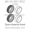 ZD RACING Raptors BX-16 9051 9052 Parts 6295 Tire and Insert Front