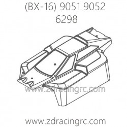 ZD RACING Raptors BX-16 9051 Parts 6298 Body Transparent PVC