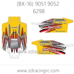 ZD RACING Raptors BX-16 9051 9052 Parts 6298 Body Transparent