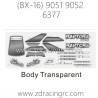 ZD RACING Raptors BX-16 9051 9052 Parts 6377 Body Paper