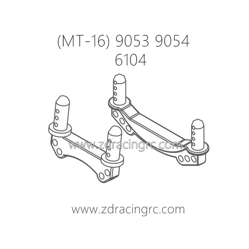 ZD RACING Raptors MT-16 9053 9054 Parts 6104 Body Post Set