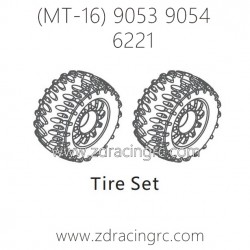 ZD RACING Raptors MT-16 9053 9054 Parts 6221 Tire Assembly