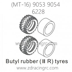 ZD RACING Raptors MT-16 9053 9054 Parts 6228 Upgrade BuytyI Rubber II R Tires