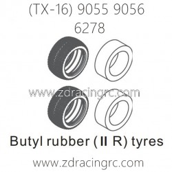ZD RACING Raptors TX-16 9055 9056 Parts 6278 Upgrade Butyi rubber II R Tires
