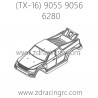 ZD RACING Raptors TX-16 9055 9056 Parts 6280 Body Shell Wine Green PVC