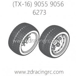 ZD RACING Raptors TX-16 9055 9056 Parts 8273 Tire Set