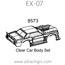 ZD RACING EX07 Parts 8573 Clear Car Body Set