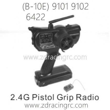 ZD RACING B-10E 9101 9102 Parts 6422 2.4G Pistol Grip Radio