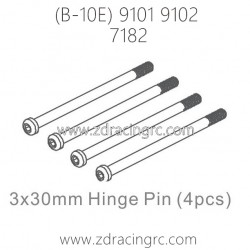 ZD RACING B-10E 9101 9102 Parts 7182 3x30mm Hinge Pin