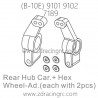 ZD RACING B-10E 9101 9102 RC Car Parts 7189 Rear Hub Car and Hex Wheel