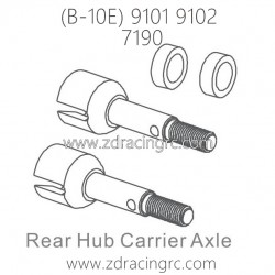 ZD RACING B-10E 9101 9102 RC Car Parts 7190 Rear Hub Carrier Axle