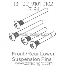 ZD RACING 9101 9102 RC Car Parts 7194 Front Rear Lower Suspension Pins