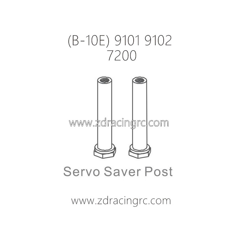 ZD RACING B-10E 9101 9102 RC Car Parts 7200 Servo Saver Post