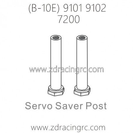 ZD RACING B-10E 9101 9102 RC Car Parts 7200 Servo Saver Post