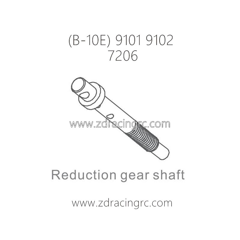 ZD RACING B-10E 9101 9102 RC Car Parts 7206 Reduction Gear Shaft