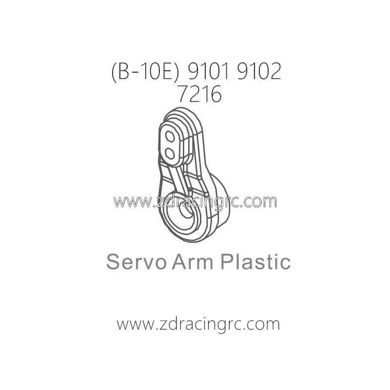 ZD RACING B-10E 9101 9102 RC Car Parts 7216 Servo Arm Plastic