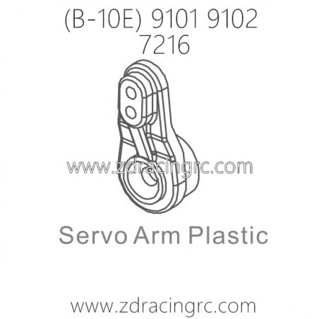 ZD RACING B-10E 9101 9102 RC Car Parts 7216 Servo Arm Plastic